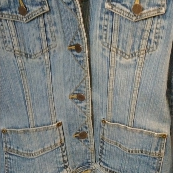 Women's Eddie Bauer jean jacket size medium - Picture 5 of 6